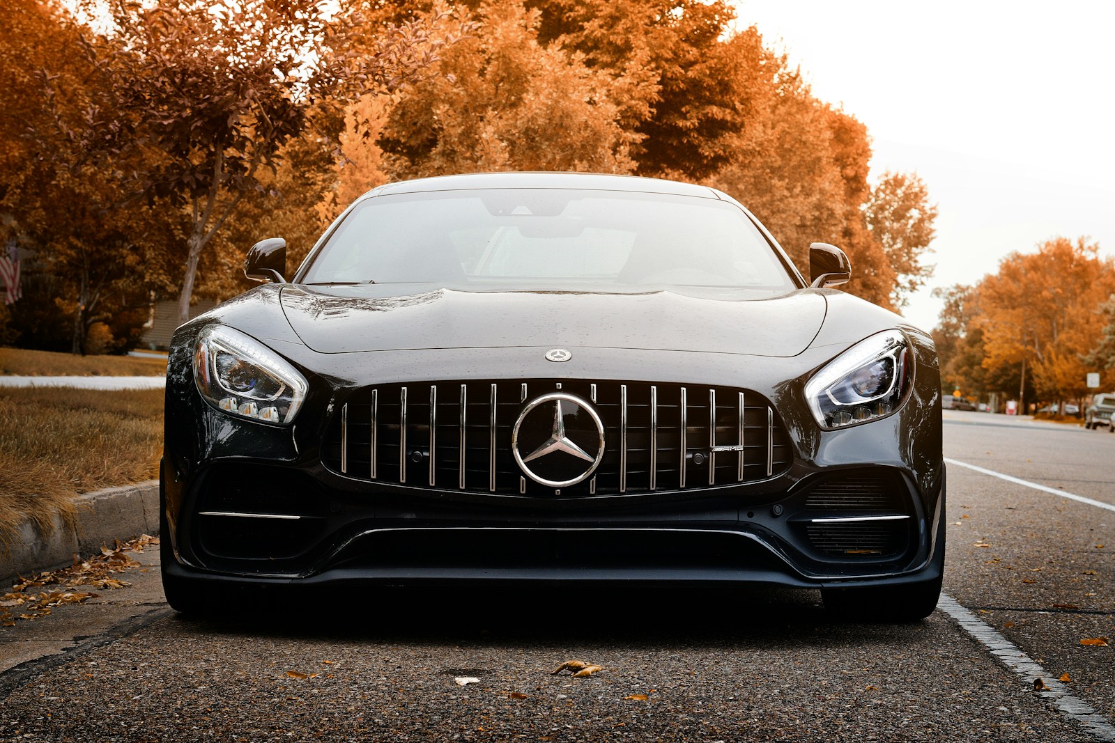 black mercedes benz car on road in Franklin, TN during daytime